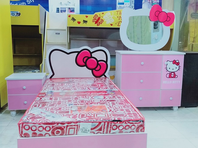 Single Bed – Hello Kitty Setup – Kiddie's Furniture