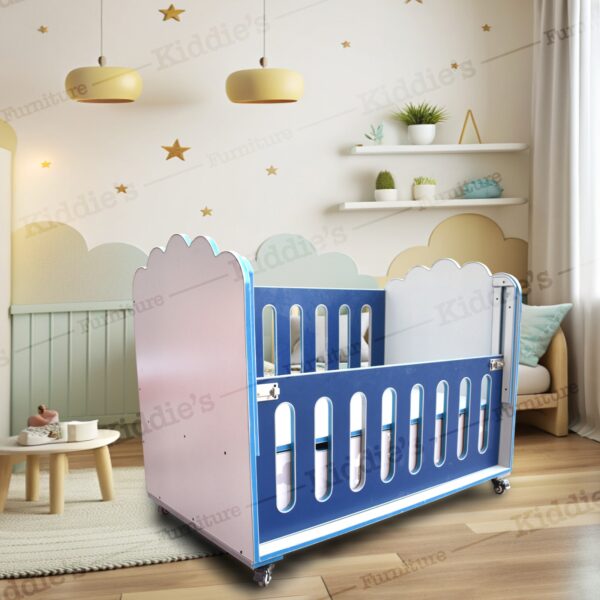 Baby Cot - Blue - Image 2